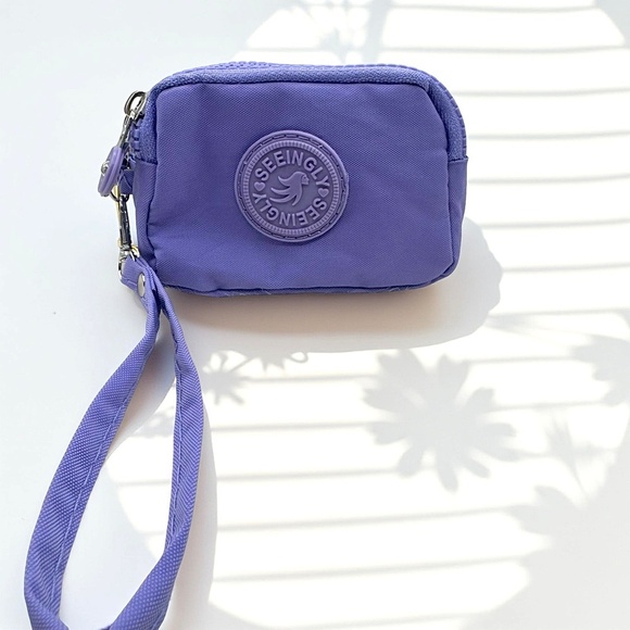 Taro Color Small Wallet or Cosmetic Wristlet - Picture 1 of 6